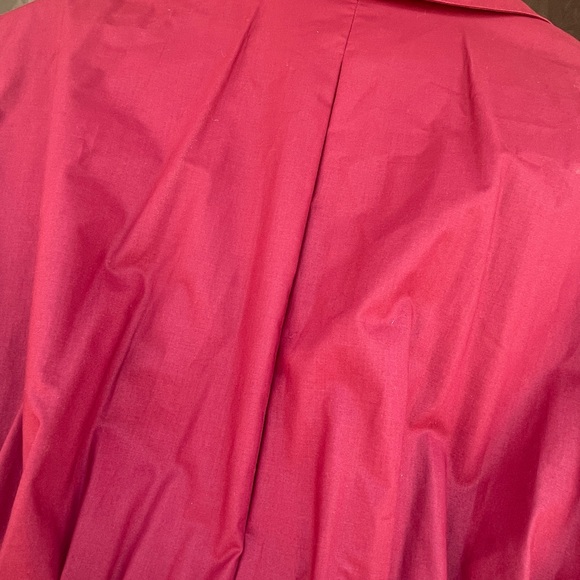 VTG SUNSHINE ALLEY TEA DRESS SHIRT DRESS + BELT Red Retro Two Toned Dress 16 - Picture 11 of 12